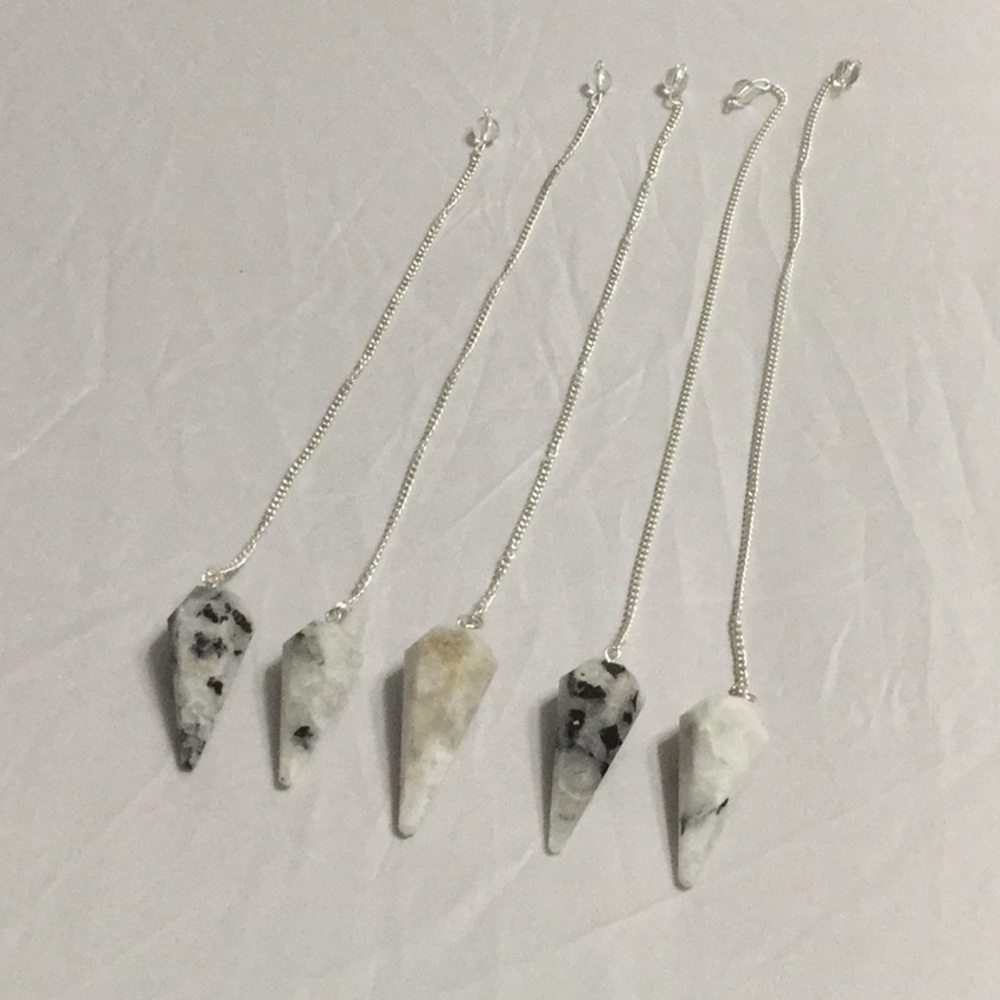 Rainbow Moonstone Gemstone Pendulum